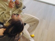 cute roommate distracts me while I game so I throat fuck her / Soft Porn 5/16