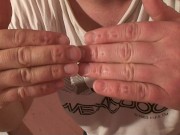 Sophie Kneels On Her Slave & Bites Him 16/16