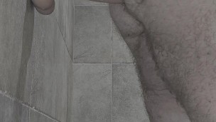 HardCrystal the chubby white male tries to ride his new 11 inch dildo