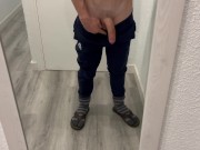 Para un lado y para el otro lado, jugando con mi polla