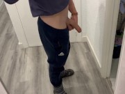 Para un lado y para el otro lado, jugando con mi polla 7/16