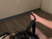 Obedient slut, no hands blowjob, 9/16