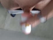 Solo watching stepmom how she blow. Sperm flow and mouth full 13/16