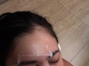 cute asian student skipped school to suck a dick! 15/16