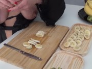 Big saggy tits cooking breakfast 13/16