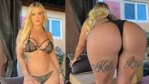 Tatted Up Thic Big Booty Blonde Bombshell Step Sis Finally gives Up the pussy – Kali Roses