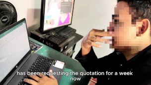 Busty secretary fucks her boss while his wife is away