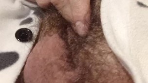 Onesie Doggy Plays With His Little Clit