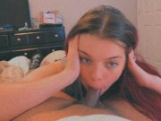 Pretty white girl suck bbc 1/16