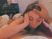 Pretty white girl suck bbc 8/16