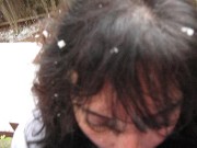 California Blowjob in the Snow 6/16