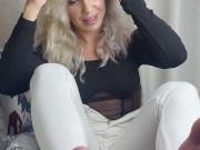 Stroking my husband with my hands and feet 7/16