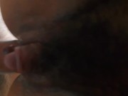 Huge load of sperm dripping from ass to pussy. 3/16