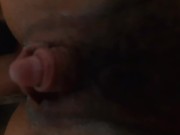 Huge load of sperm dripping from ass to pussy. 5/16