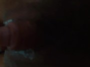 Huge load of sperm dripping from ass to pussy. 7/16