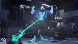 Growth Ray, Druth cloth tearing muscle growth animation sequence