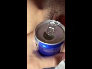 Step sister wanted me to fit a big Red Bull can inside her 💦 14/16