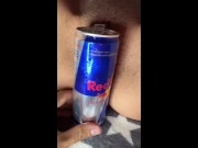 Step sister wanted me to fit a big Red Bull can inside her 💦 15/16