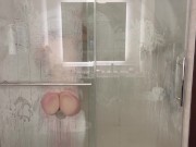 A glass shower in the hotel room? 12/16