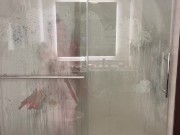 A glass shower in the hotel room? 15/16