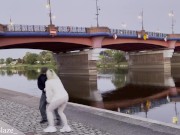 Złodziej chciał ukraść mi torebkę, musiałam go przekupić swoim tyłkiem - POLSKIE PORNO