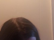 Sucking that big dildo 2/16