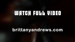 Sm0k!ng and Stroking Brittany Andrews' Strap-On