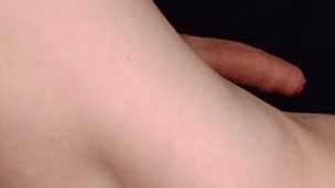 Teen fucks his ass with a dildo and gets anal prostate convulsive orgasm with shaking body and legs