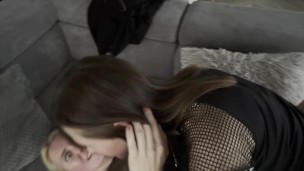 Hot kissing and licking session between two sexy Milfs