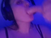 Dildo sucking 10/16