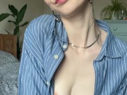 Playful girlfriend strips after your date 8/16