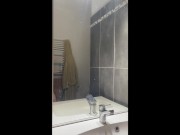 Gym girl playing with her big dildo under the shower 2/16