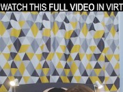 Beautiful brunette Olivia Westsun gets a big dick and enjoys it in VR. 1/16