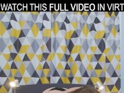 Beautiful brunette Olivia Westsun gets a big dick and enjoys it in VR. 3/16