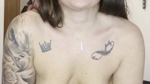 I Like To Play With A MILKY Condom In My Body😈 After Sex💦