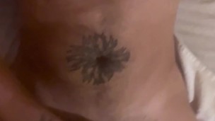 I fuck my ass with big white dildo and masturbate while in prison cell