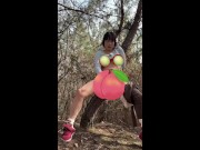 田舎の人妻が森で露出オナニー♡｜｜熟女,人妻,嫁,不倫,日本人,素人,個撮,オナニー,巨乳youtuber, tiktoker 16/16