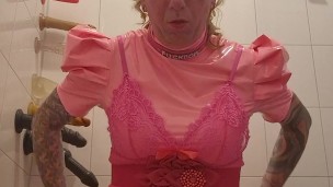 Pink sissy fuckdoll part 1