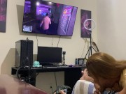 making him cum while he plays GTA 7/16