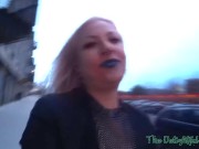 Sexy Tattooed Ex-Girlfriend doing her first Cumwalk in Amsterdam 11/16