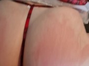 Blonde Girl Spanked Hard in Her Sexy New Outfit 15/16