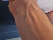 Blonde Girl Spanked Hard in Her Sexy New Outfit 9/16