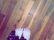 Meet my feet 💜 my piggies 🐽 💕☺️ 4/16