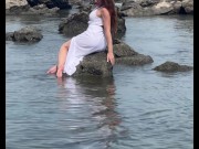 What I’d Wear on a First Date to the Beach Try-On Petite Redhead LeverageURAssets - 58 15/16