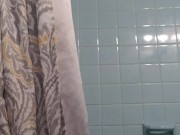 Anal and pussy play with pink dildo 1/16