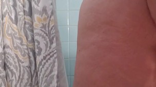 Anal and pussy play with pink dildo