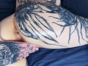 Tattooed body teasing with OIL slow and sensual - UrAlexis 15/16