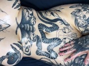 Tattooed body teasing with OIL slow and sensual - UrAlexis 16/16