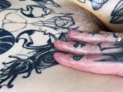 Tattooed body teasing with OIL slow and sensual - UrAlexis 6/16