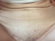 Legs Wide Open Pee in the Woods - Wet Pussy Outdoors 16/16